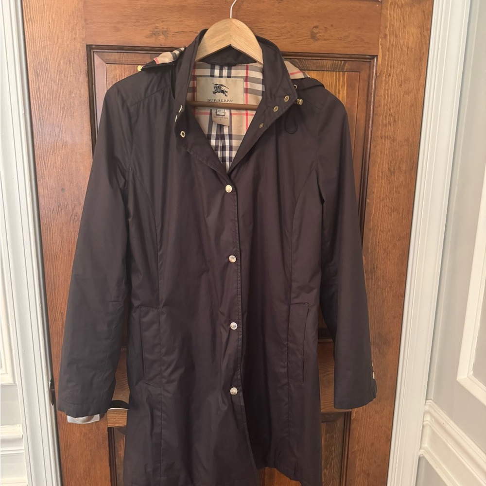Burberry black Trench Coat with Check Lining